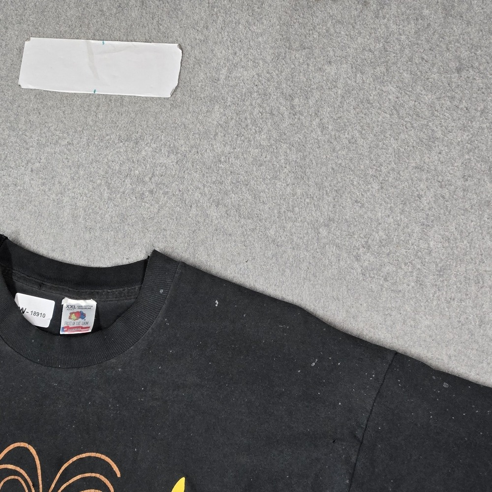 VINTAGE Taco Bell Men Shirt XXL Black 90s USA Bullwinkle Short Sleeve READ - Picture 12 of 16